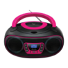 Denver DAB+, FM Batterie ou secteur Bluetooth, USB, CD, AUX Rose TDB-212P Boombox