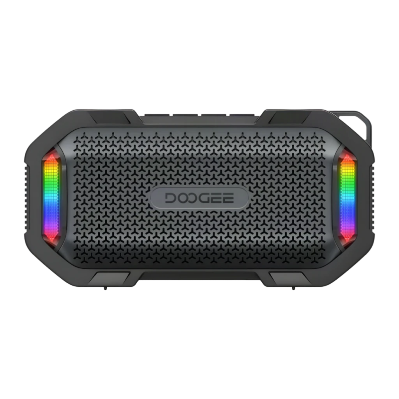 Doogee Mag Grip Mini Noir 15W 10h IP67 1800mAh mains libres lumières RGB Enceinte Bluetooth 5.3