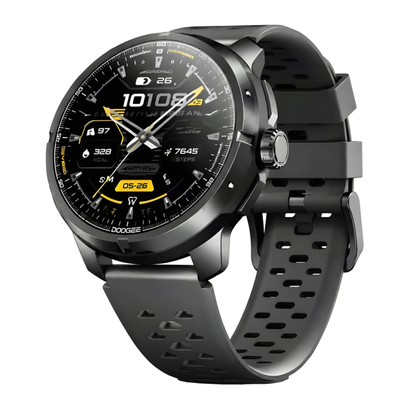 Doogee Anymoving M1 Pro Noir 1,5 pouces AMOLED GPS double bande 20 jours +170 sports 5ATM Montre connectée