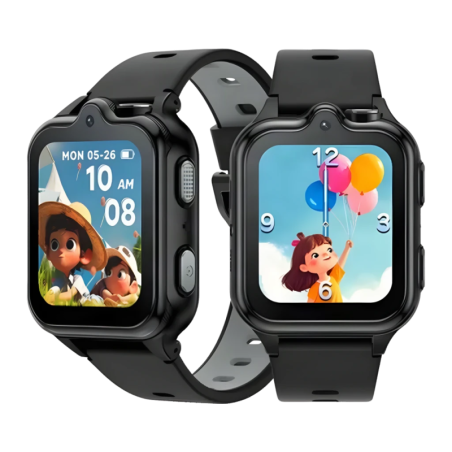 Doogee Anyscene S3 4G Noir 1,72 pouces GPS Appels 5 jours IP68 Montre connectée pour enfants