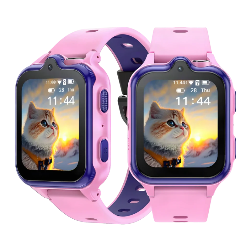 Doogee Anyscene S3 4G Rose 1,72 pouces GPS Appels 5 jours IP68 Montre connectée pour enfants