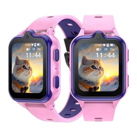 Doogee Anyscene S3 4G Rose 1,72 pouces GPS Appels 5 jours IP68 Montre connectée pour enfants