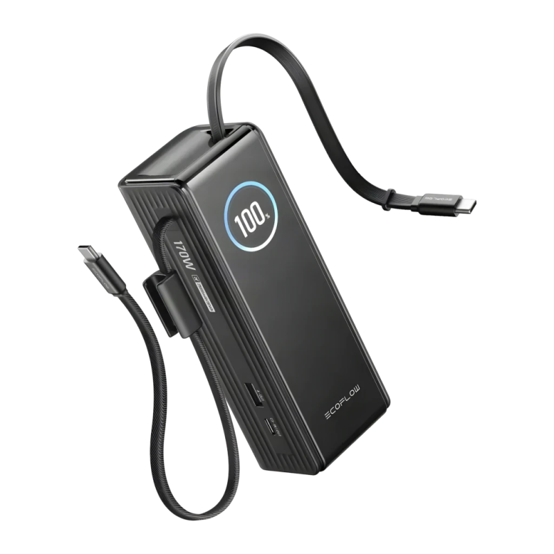 EcoFlow Rapid Noir 25000mAh 170W USB-C Power Bank