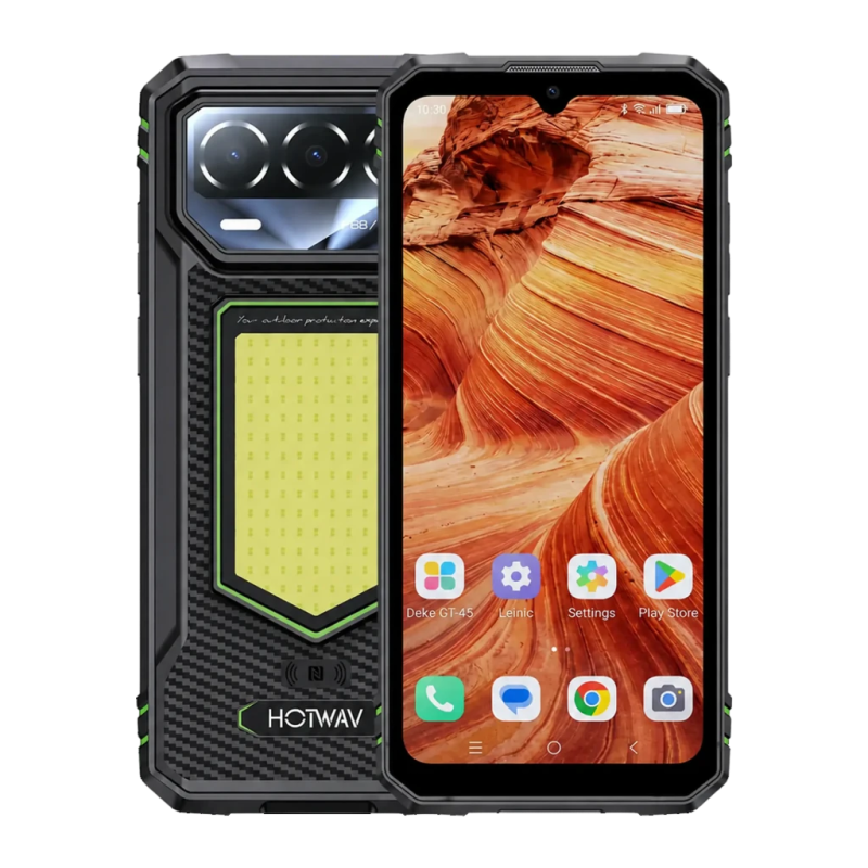 Hotwav T8 4GB/64GB Vert IP68/IP69K 6,74 pouces IPS 120Hz 20MP 6200mAh 20W NFC
