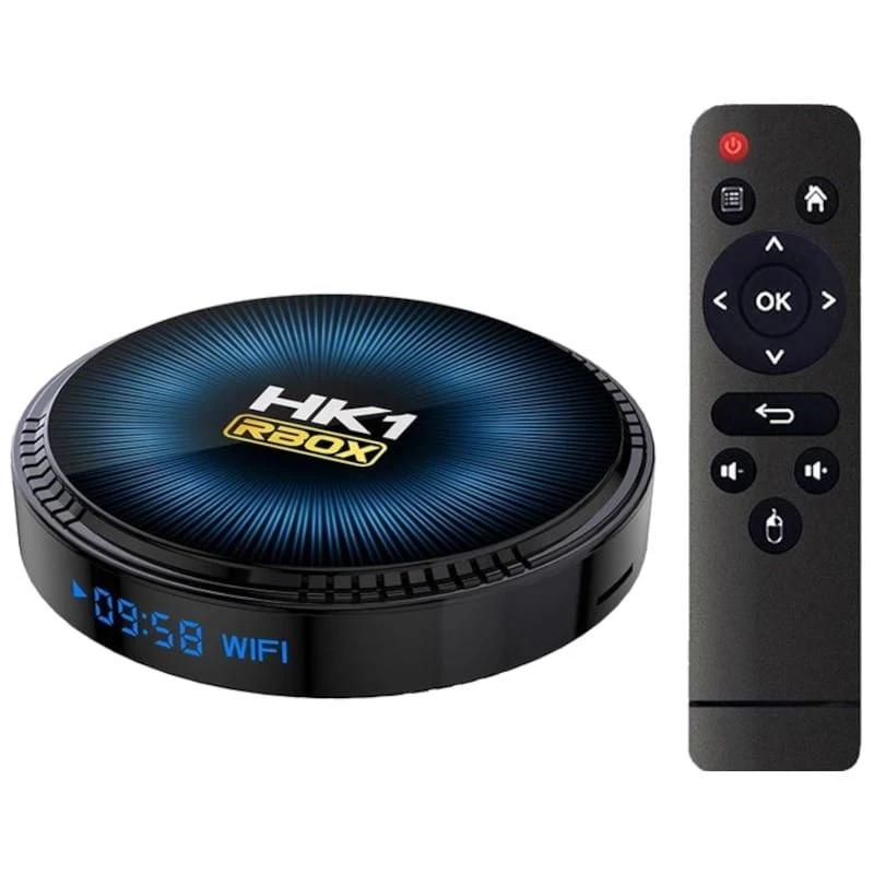 HK1 RBox 100M 4Go/64Go Android 11 8K WiFi double bande Bluetooth S905W2 TV Box