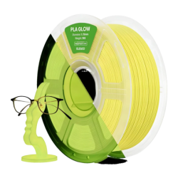 Filament pour imprimante 3D Elegoo PLA Glow Jaune 1.75mm 1KG