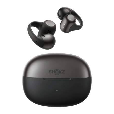 Shokz OpenDots 2 Open-Ear Noir Bluetooth 6.1 40h IP54 Multipoint Écouteurs sans fil
