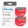 Relais intelligent Shelly 1PM Gen4 Pack de 2 Mesure de Consommation