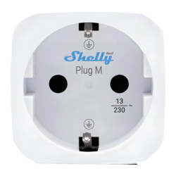 Shelly Plug M Gen3 Blanc Matter 13A mesure de consommation Bluetooth Prise intelligente
