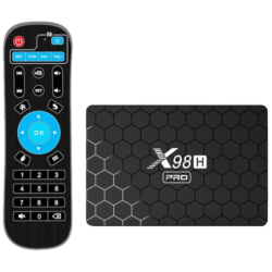 X98H Pro 4Go/64Go Android 12 4K WiFi 6 Bluetooth H618 TV Box