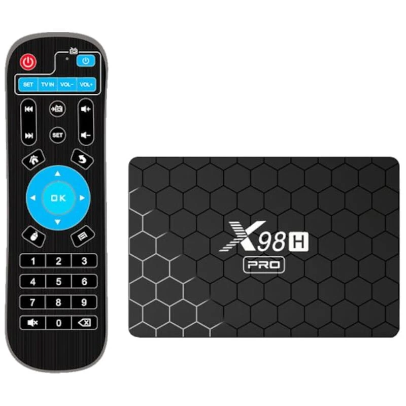 X98H Pro 4Go/64Go Android 12 4K WiFi 6 Bluetooth H618 TV Box