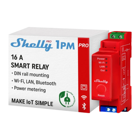 Relais intelligent Shelly Pro 1PM Compteur d'énergie intégré