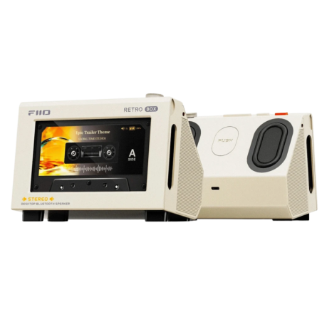 FiiO Retro Box 5W+5W 10,5h LDAC Blanc Enceinte Bluetooth