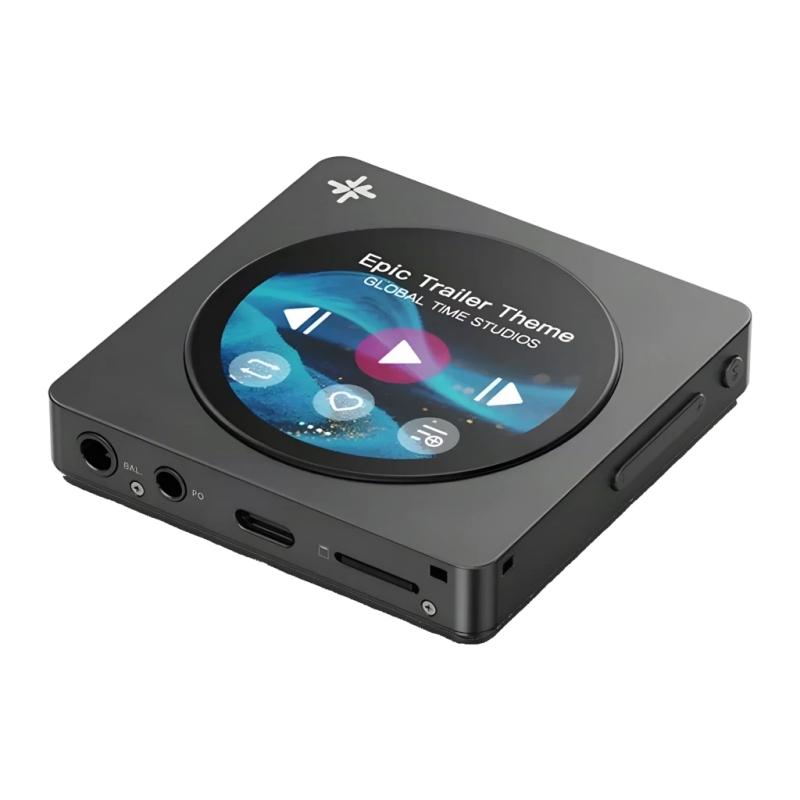 FiiO Snowsky DISC Noir double DAC CS43131 Bluetooth 5.4 LDAC Hi-Res 1,8 pouces 12h microSD Lecteur