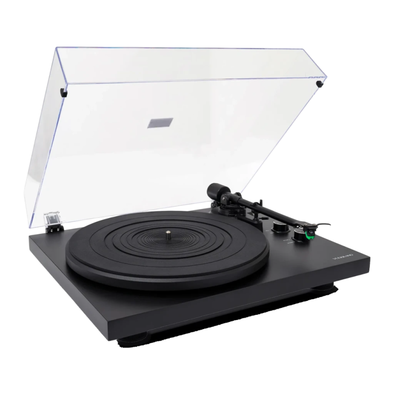 Vulkkano TD20 Noir Belt Drive entraînement par courroie 33/45 rpm Platine vinyle