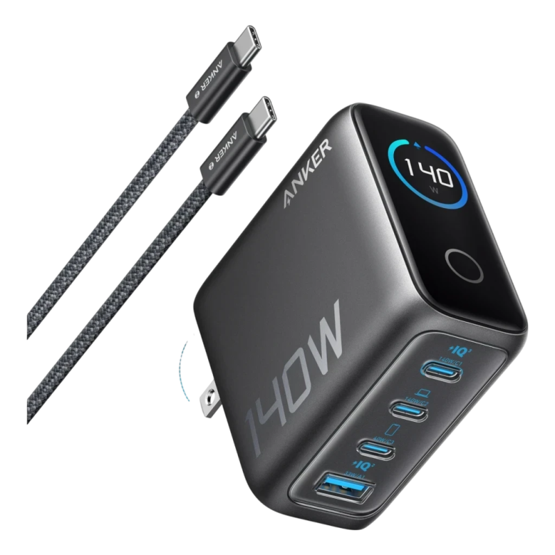 Chargeur Anker Zolo GaN 140W Gris 1x USB-A + 3x USB-C