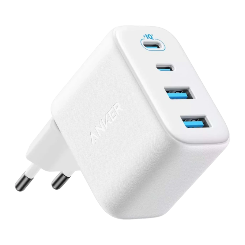 Chargeur Anker Zolo GaN 50W 4 Ports Blanc 2x USB-C + USB-A