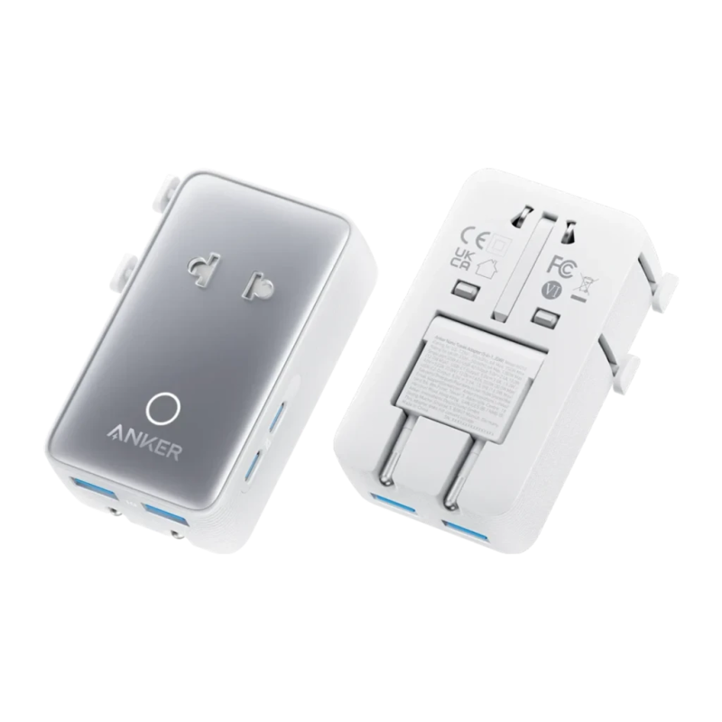 Chargeur universel de voyage Anker Nano Travel 20W 2×USB-C + 2×USB-A Blanc