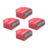 Relais intelligent Shelly 1PM Gen4 Pack 4 unités Rouge Mesure de consommation