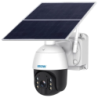Escam QF724 Blanc 4G Solaire Caméra de surveillance