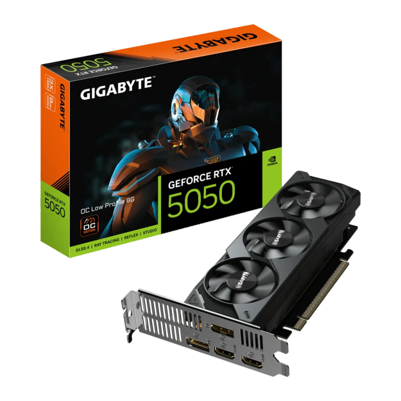 GIGABYTE GeForce RTX 5050 OC Low Profile 8GB GDDR6 HDMI 2.1 Carte graphique