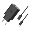 Chargeur pour appareils mobiles Motorola TurboPower 50W Duo Noir USB-A + USB-C