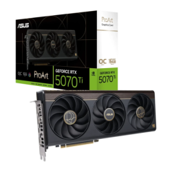 ASUS ProArt GeForce RTX 5070 Ti OC 16GB GDDR7 3 ventilateurs HDMI 2.1 Carte graphique