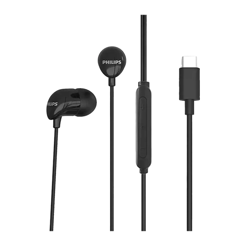 Philips TAE2146BK/00 USB-C Noir In-Ear avec micro Écouteurs