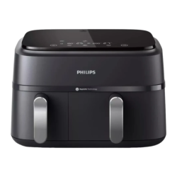 Philips 3000 Series Dual Basket Airfryer Double Panier 9L 2750W 8 programmes écran tactile Friteuse à air