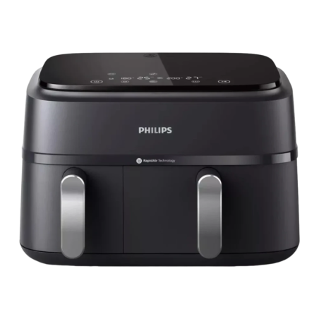 Philips 3000 Series Dual Basket Airfryer Double Panier 9L 2750W 8 programmes écran tactile Friteuse à air