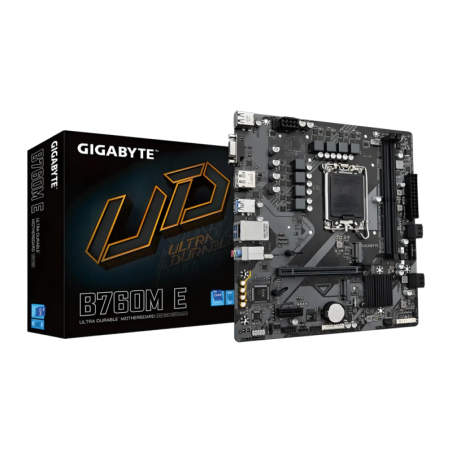 Gigabyte B760M E B760 LGA1700 DDR5 mATX 2 emplacements M.2 Carte mère