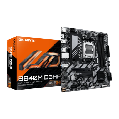 Gigabyte B840M D3HP AMD B840 AM5 DDR5 mATX Sans WiFi 2 emplacements M.2 Carte mère