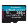 Kingston Canvas Go! Plus 256GB 200MB/s U3 V30 A2 Carte microSD