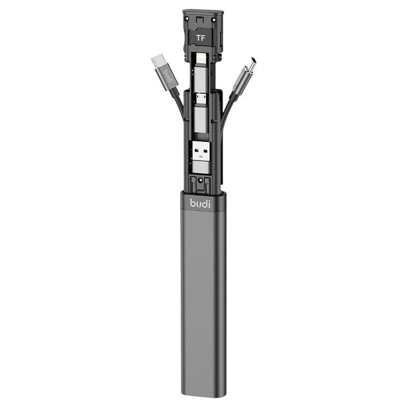 Adaptateur Carte Multifonction Universel Budi 9 en 1 Noir