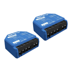 Relais intelligent Shelly 1 Gen3 Wi-Fi Pack de 2 Bleu