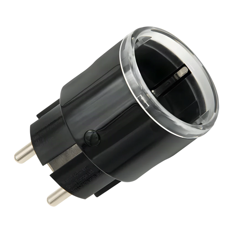 Shelly Plug S Gen3 Noir WiFi Matter 12A compatible avec Alexa et Google Prise intelligente