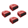 Relais intelligent Shelly 1PM Gen3 Pack de 4 Rouge Mesure de consommation