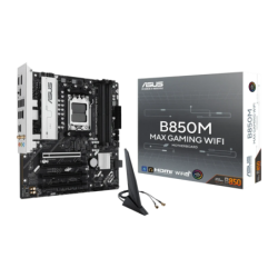 ASUS B850M Max Gaming WiFi B850 AM5 DDR5 mATX WiFi 6 3 emplacements M.2 Carte mère