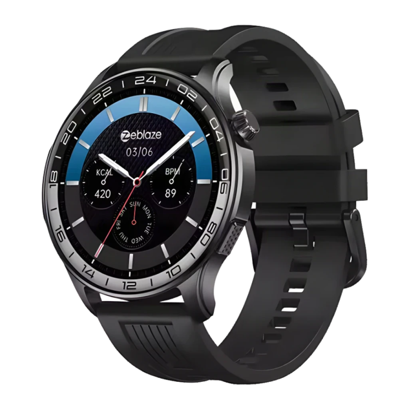 Zeblaze Btalk 4 Pro Noir 1,43 pouces AMOLED Appels Bluetooth Moniteur de Santé SpO2 14 jours IP68 Smartwatch