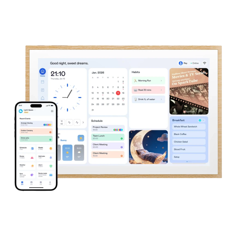 Calendrier Numérique Blackview Nest 10 WiFi 6 10,1 pouces IPS