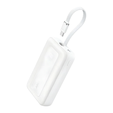 Anker Zolo Blanc avec câble rétractable 20000mAh 30W Power Bank