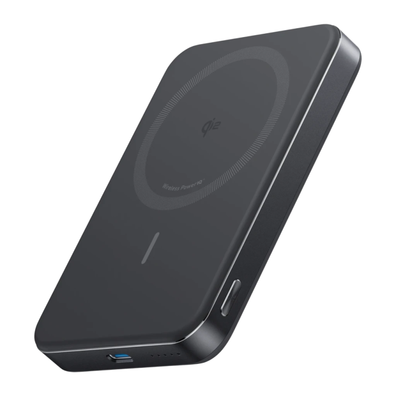 Anker MagGo Slim Noir 10000mAh 30W Qi2 USB-C Power Bank