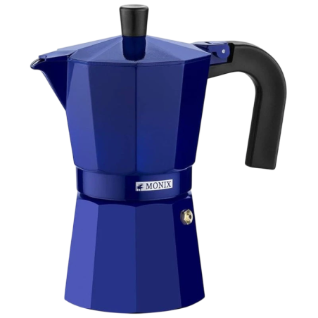 Monix M301706 6 Tasses Bleu Cafetière italienne