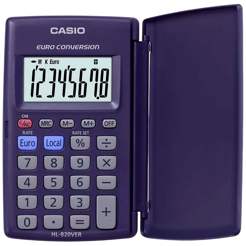 Calculatrice portable Casio HL-820VER Bleu