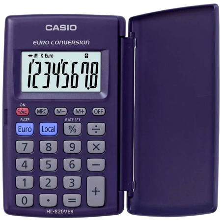 Calculatrice portable Casio HL-820VER Bleu