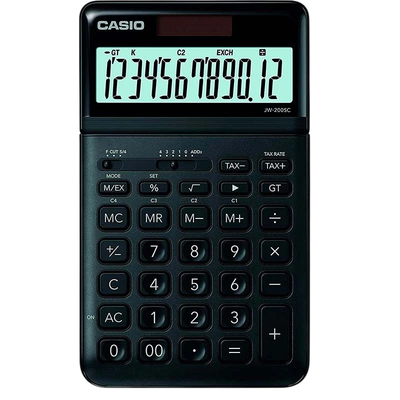 Calculatrice de bureau Casio Stylish JW-200SC Noir