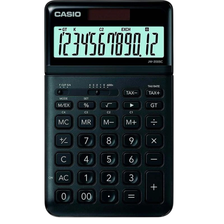 Calculatrice de bureau Casio Stylish JW-200SC Noir
