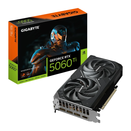 Gigabyte GeForce RTX 5060 Ti Windforce MAX OC 16GB GDDR7 2 ventilateurs Carte graphique