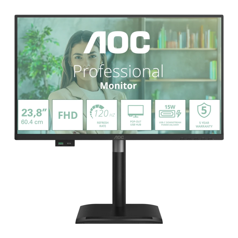 AOC E4 24E4CV 23,8 pouces Full HD IPS 120Hz 4ms Écran