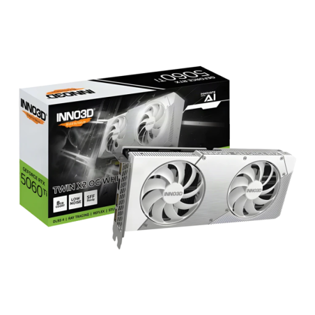 Inno3D GeForce RTX 5060 Twin X2 OC Blanc 8GB GDDR7 Carte graphique